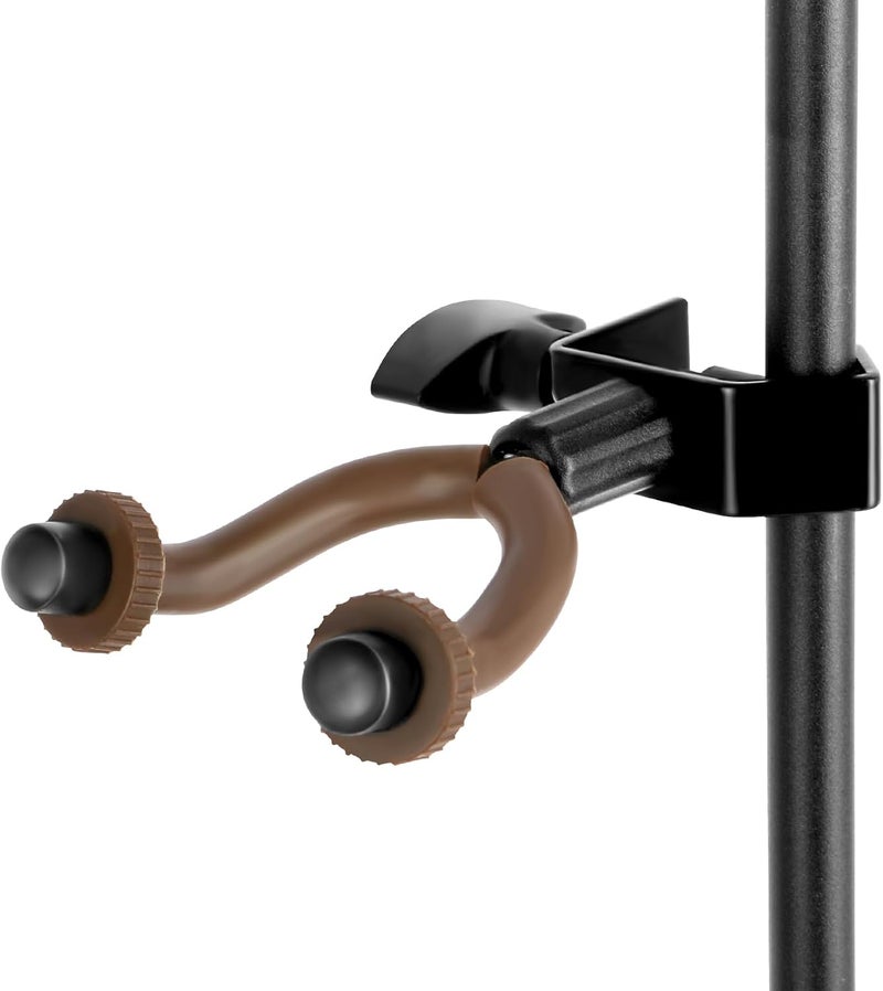 ROWell Violin Hanger Violin & Viola Holder for Microphone or Sheet Music Stand and Desktop Viola Hanger No Need to Punch Holes Dual-Use Violins Mic Stand for Stage Shows,Home Studio Practices - Image 1